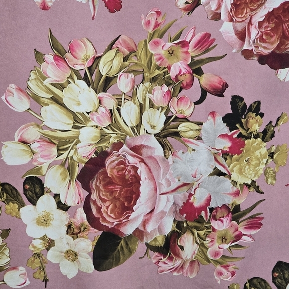 La Selva Women's Silk Floral  Maxi Dress  Slit Sides Strapy Sleeve Lightweight S - Picture 6 of 14